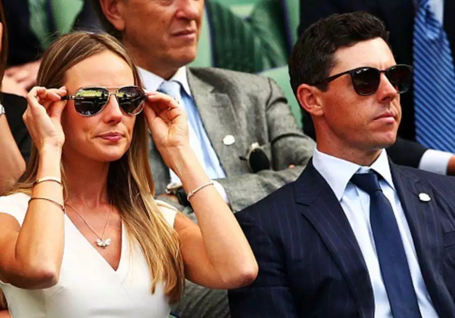 Erica Stoll and Rory McIlroy at Wimbledon
